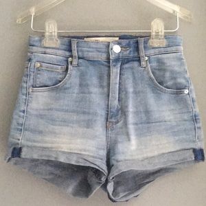 Ultra High Rise Denim Shorts Sz 0